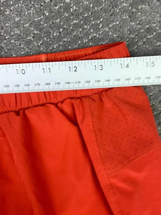 Lululemon Pace Breaker Shorts Men's Small Orange 5" Inseam Gym Running Training - Picture 8 of 12